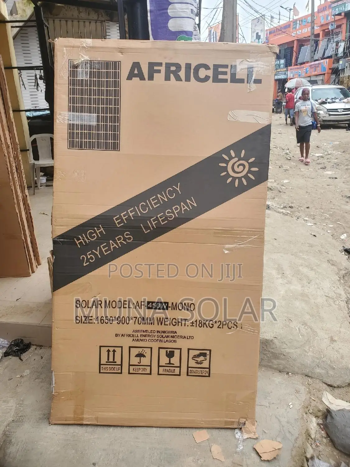 450watts 60cells Africell Solar Panel