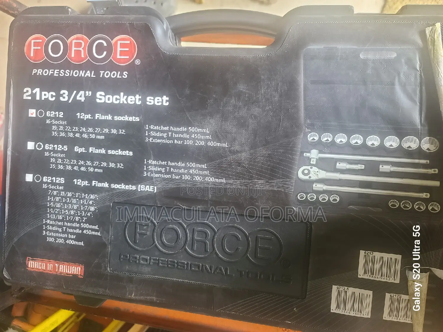 3/4 Socket Set Force Brand