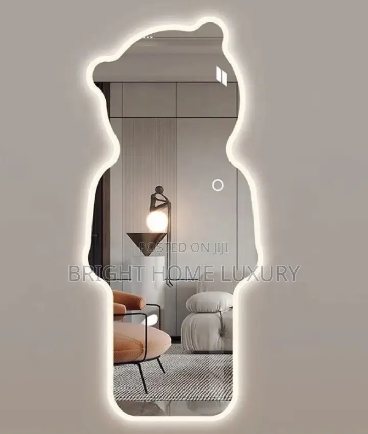 Teddy Bear Mirror With 3 Led Lights