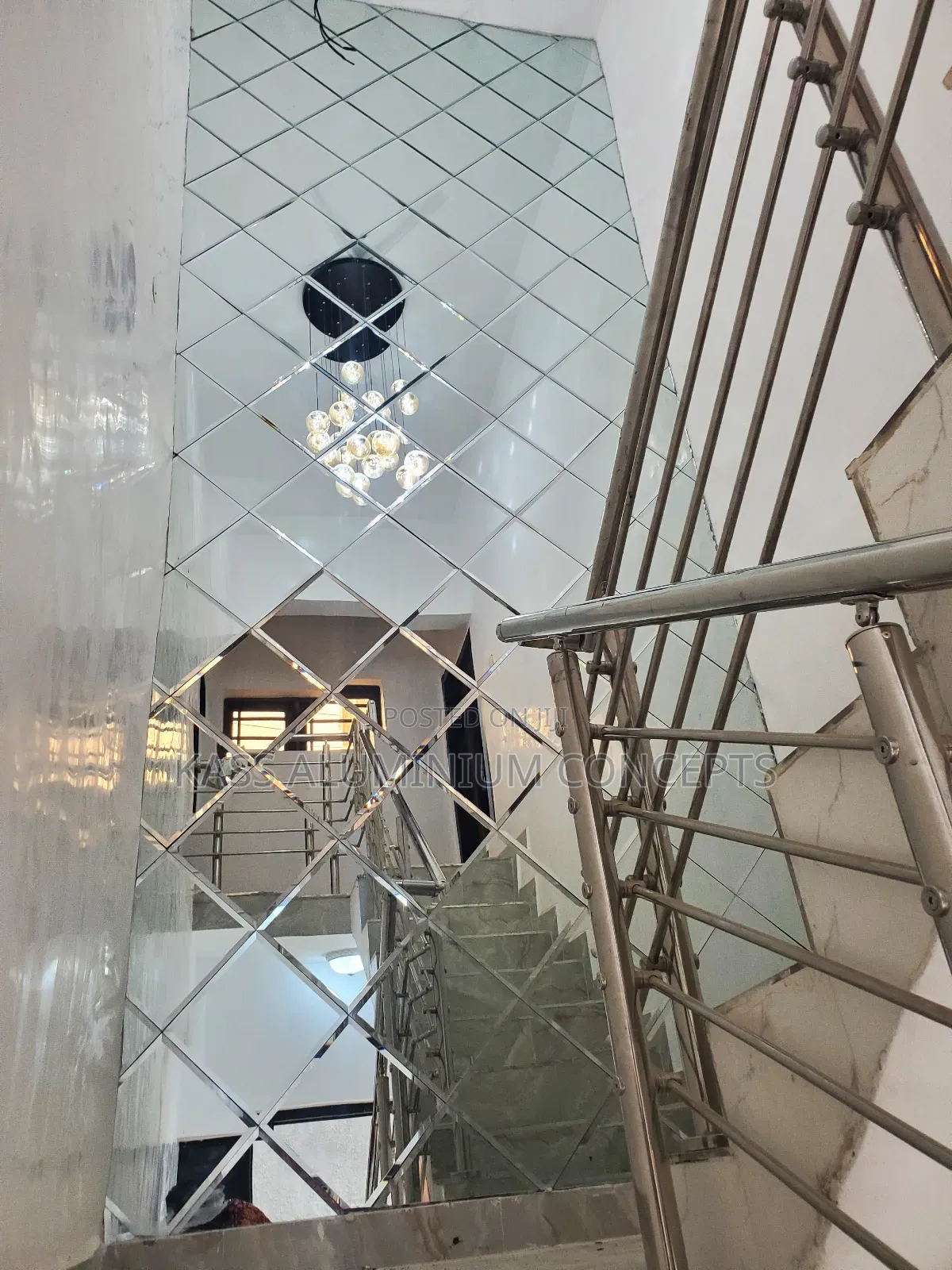 Mirror Glass Staircase