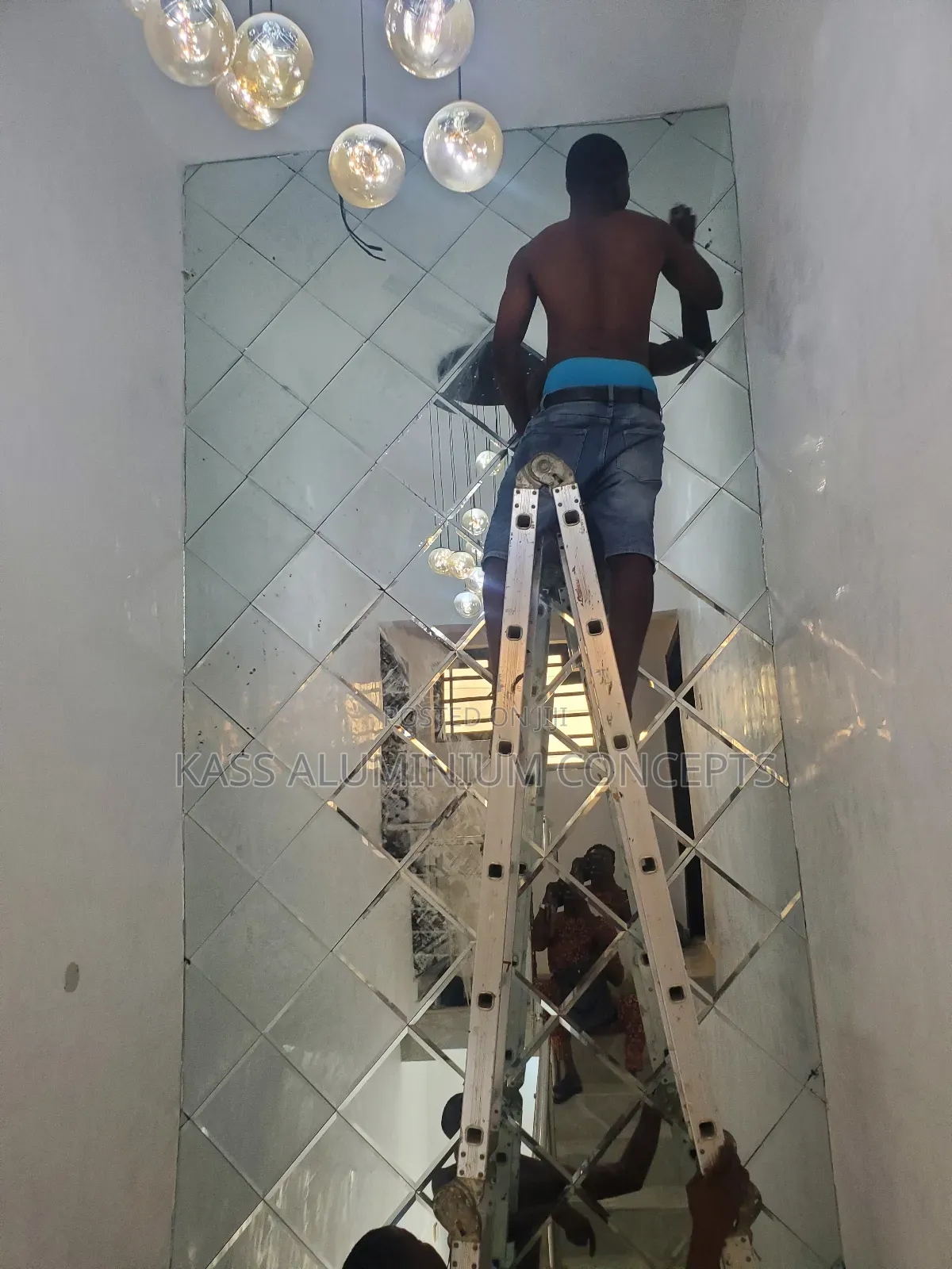 Mirror Glass Staircase