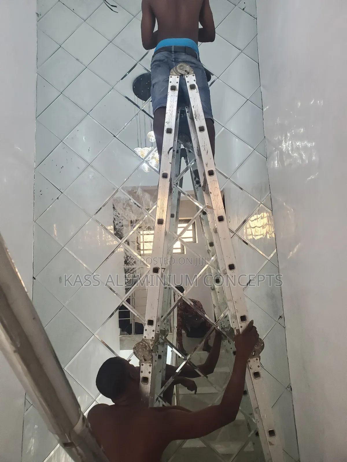 Mirror Glass Staircase