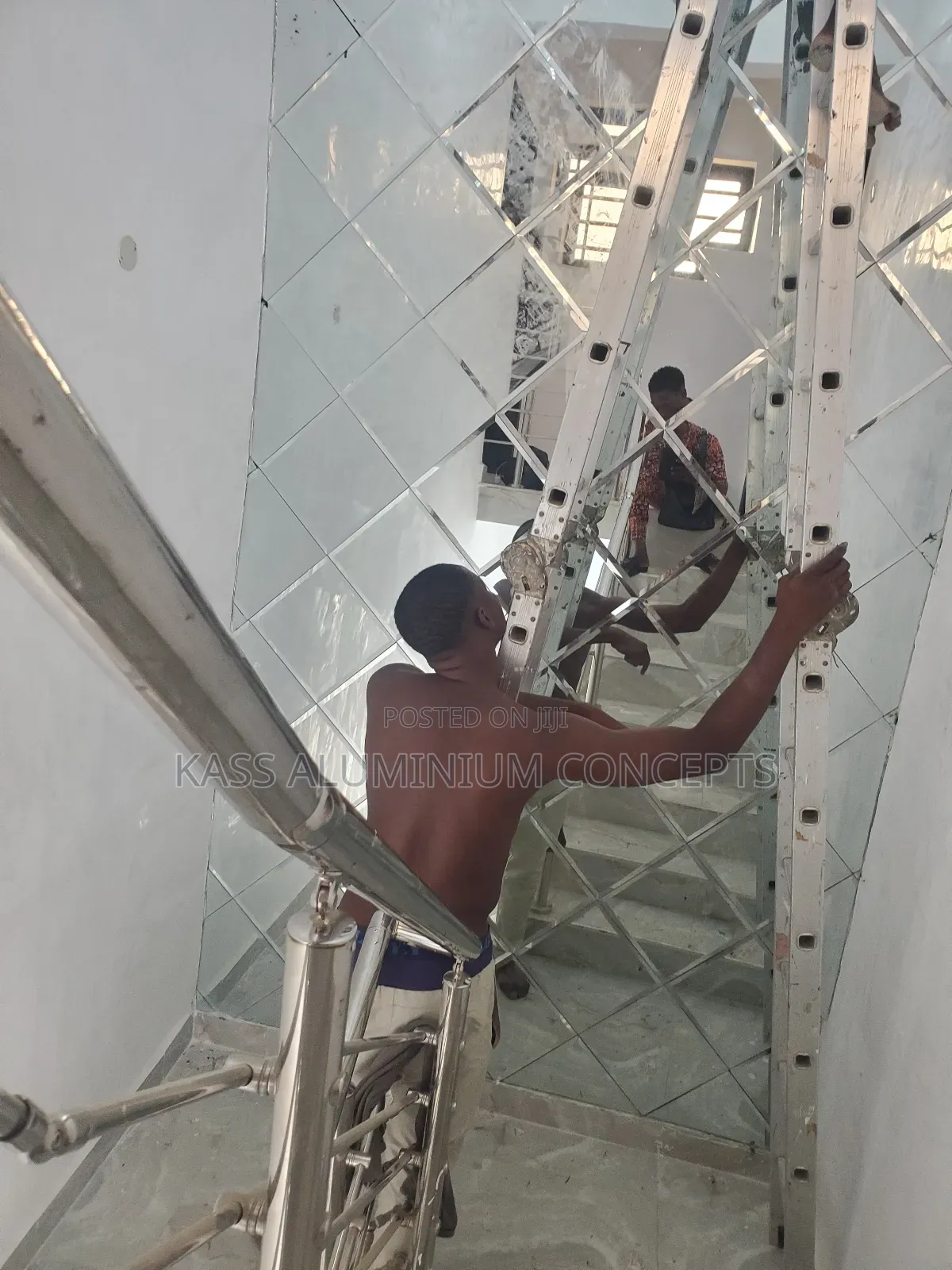 Mirror Glass Staircase