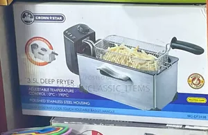 Master Chef Crown Star 3.5 L Deep Fryer- Silver