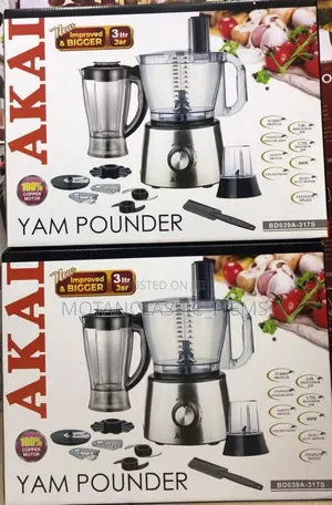 Akai Heavy Duty Motor Yam Pounder Food Processor 3l