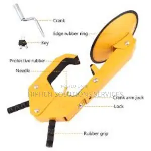 Heavy Duty Steel Anti-theft Tire Lock Trailer Boot Security