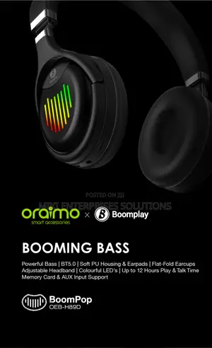 Oraimo OEB-H89D Boompop Bluetooth Headset