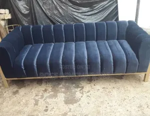 Blue Sofa of 7 Seaters Capacity