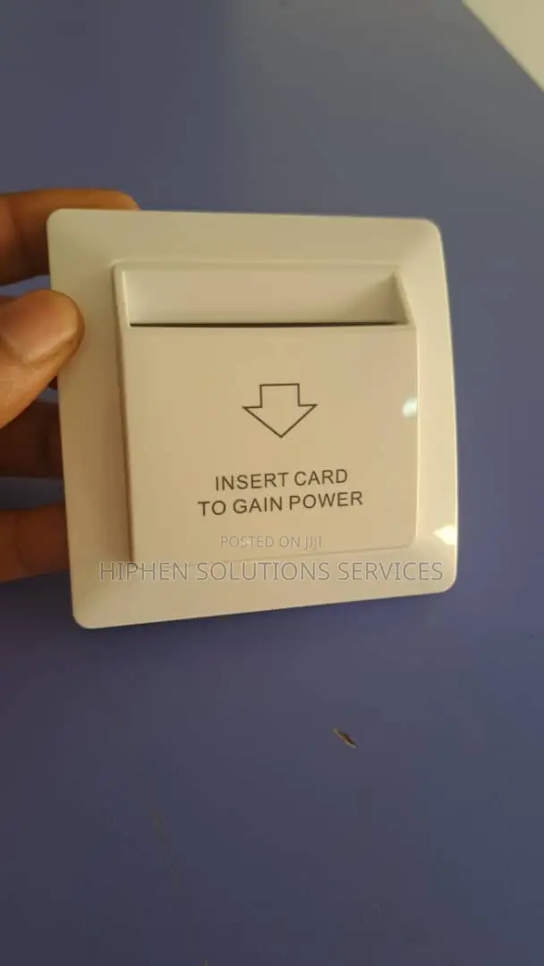 220v White Hotel Key Card Switch