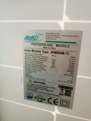 Solar Panels 600w Jinko