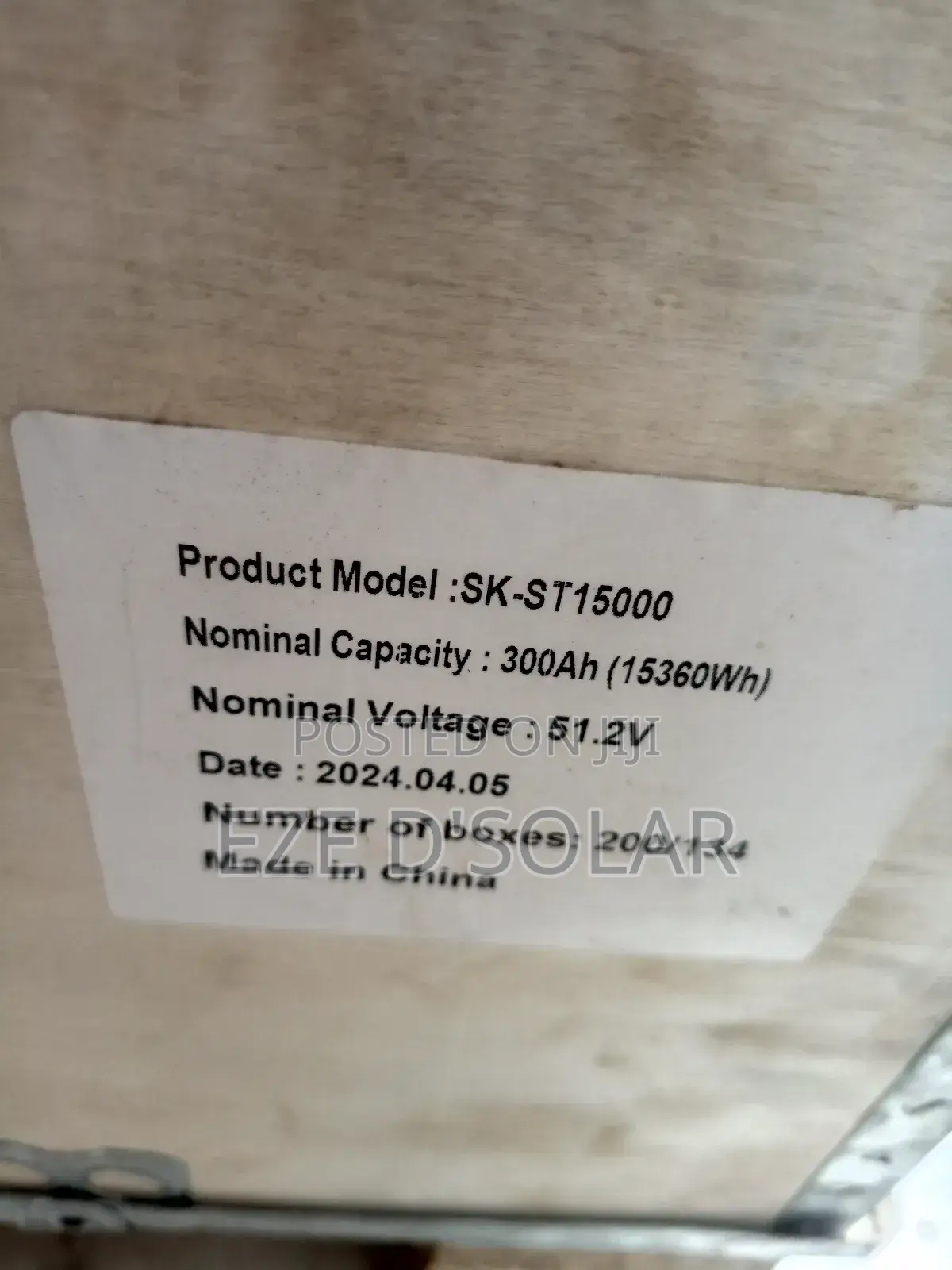 SMS Lithium Battery 15kwh Battery