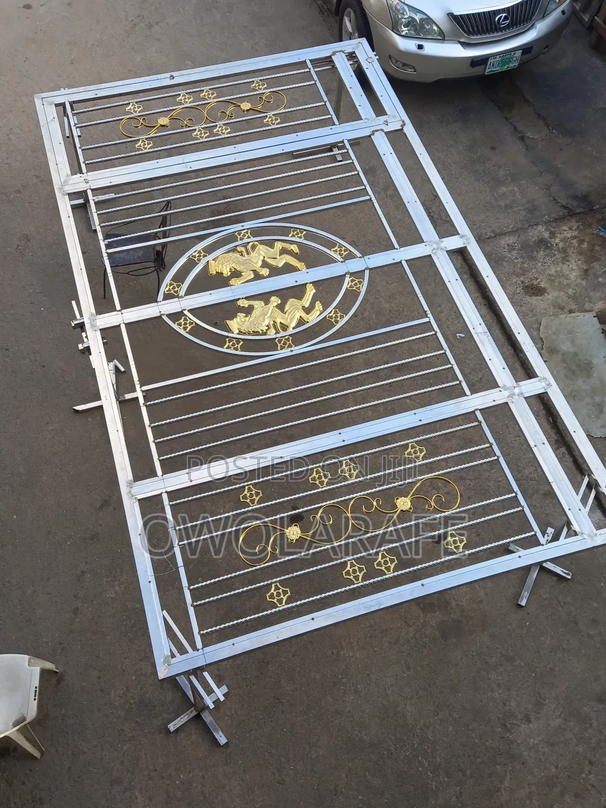 Stainless Black N Gold Gate