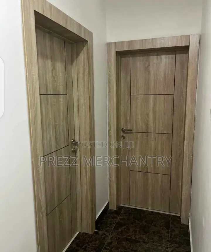 HDF Room Doors With Frames, Hinges, Locks and Keys