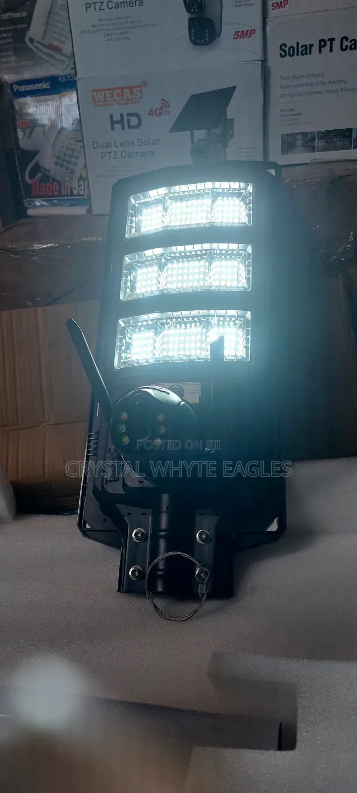 4g PTZ Camera +300w Solar Lighting