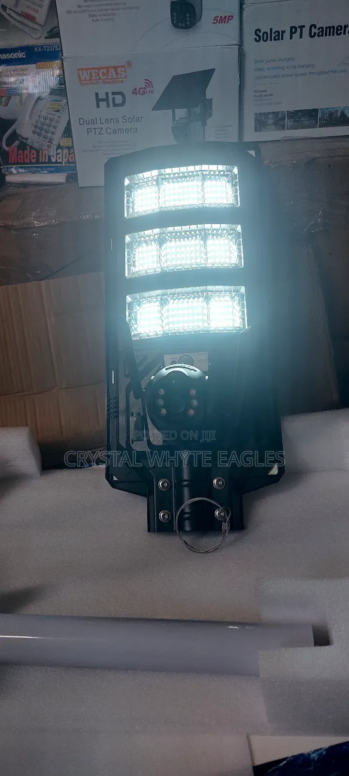 4g PTZ Camera +300w Solar Lighting