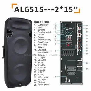 Double 15inches Speakers for Rent in Area 10 Abuja