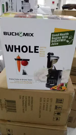 Buchymix Cold Pressed Slow Juicer and Citrus Juicer