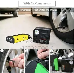 Emergency Battery Starter ,Tyre Inflator and Power Bank