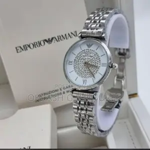 Emporio Armani Silver Chain Watch for Women's