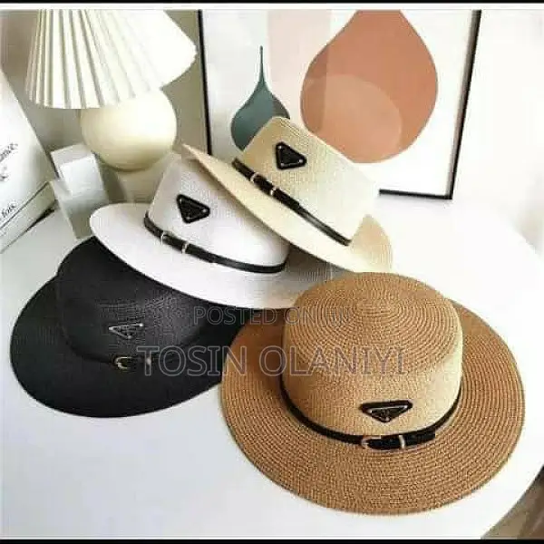 Quality Prada Boater Straw Hat - Tosin Olaniyi ▷ Price  display picture 1