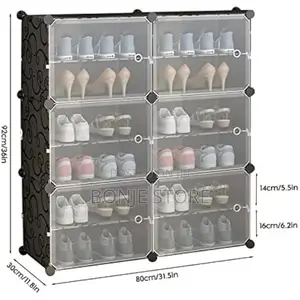 High Quality Shoe Rack Storage Shelf, 2column 6layer 24pair