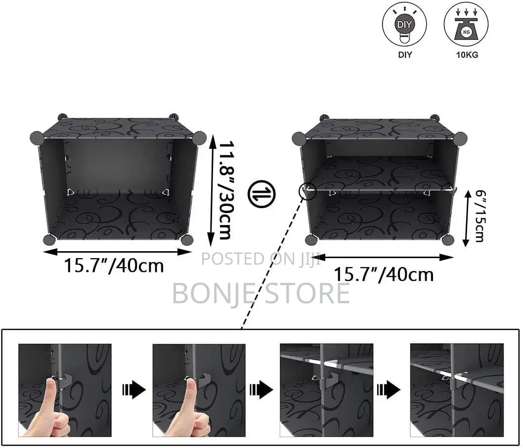 10shelf 5dustproof Door Shoe Rack Space Saving Shoes Storage