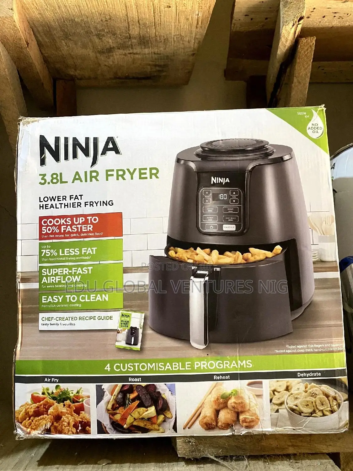 Ninja 3.8litres Digital Airfryer With Dehydrator Function.