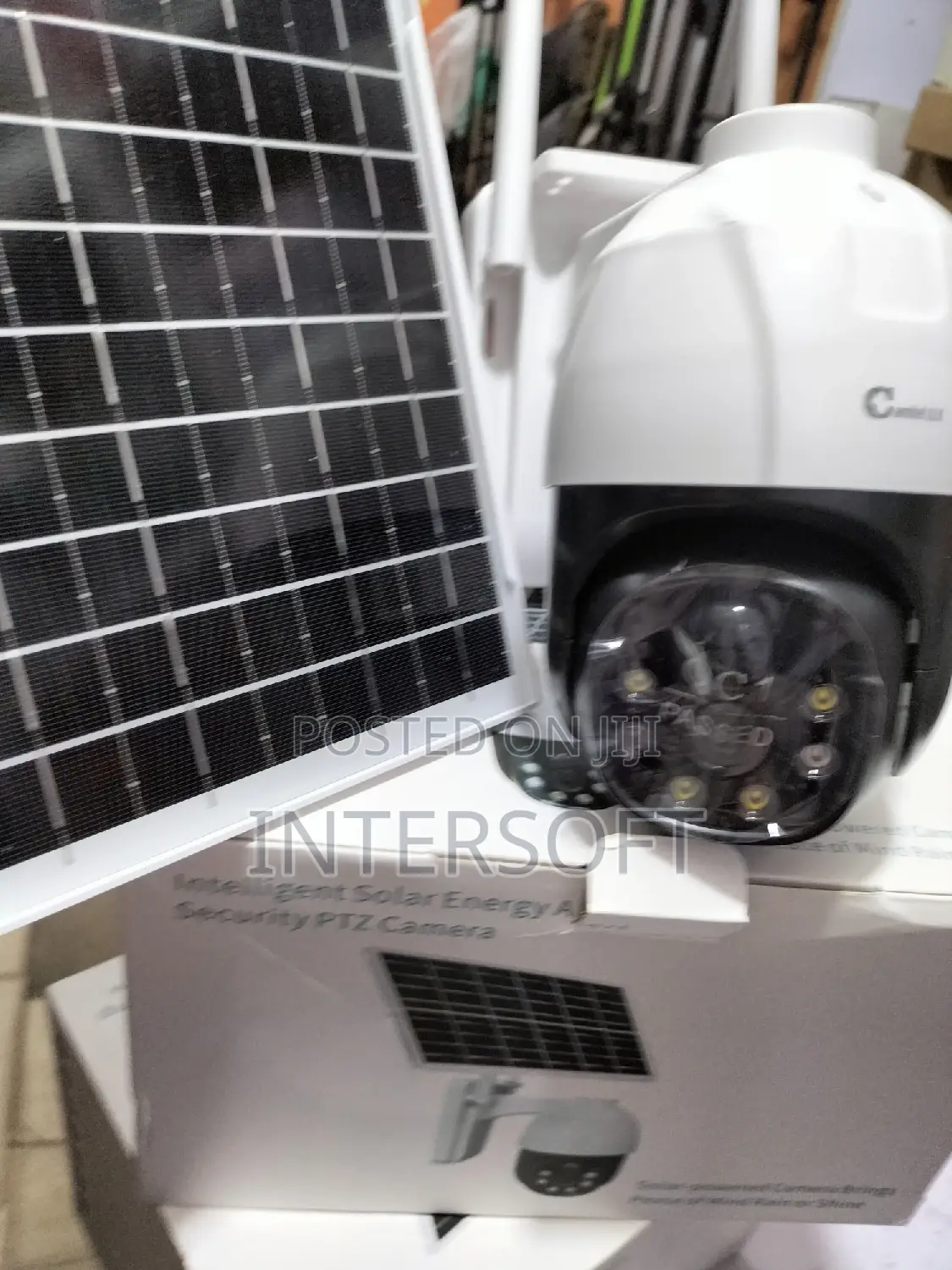 V380 Solar Power Cctv. PTZ 4g Solar Camera