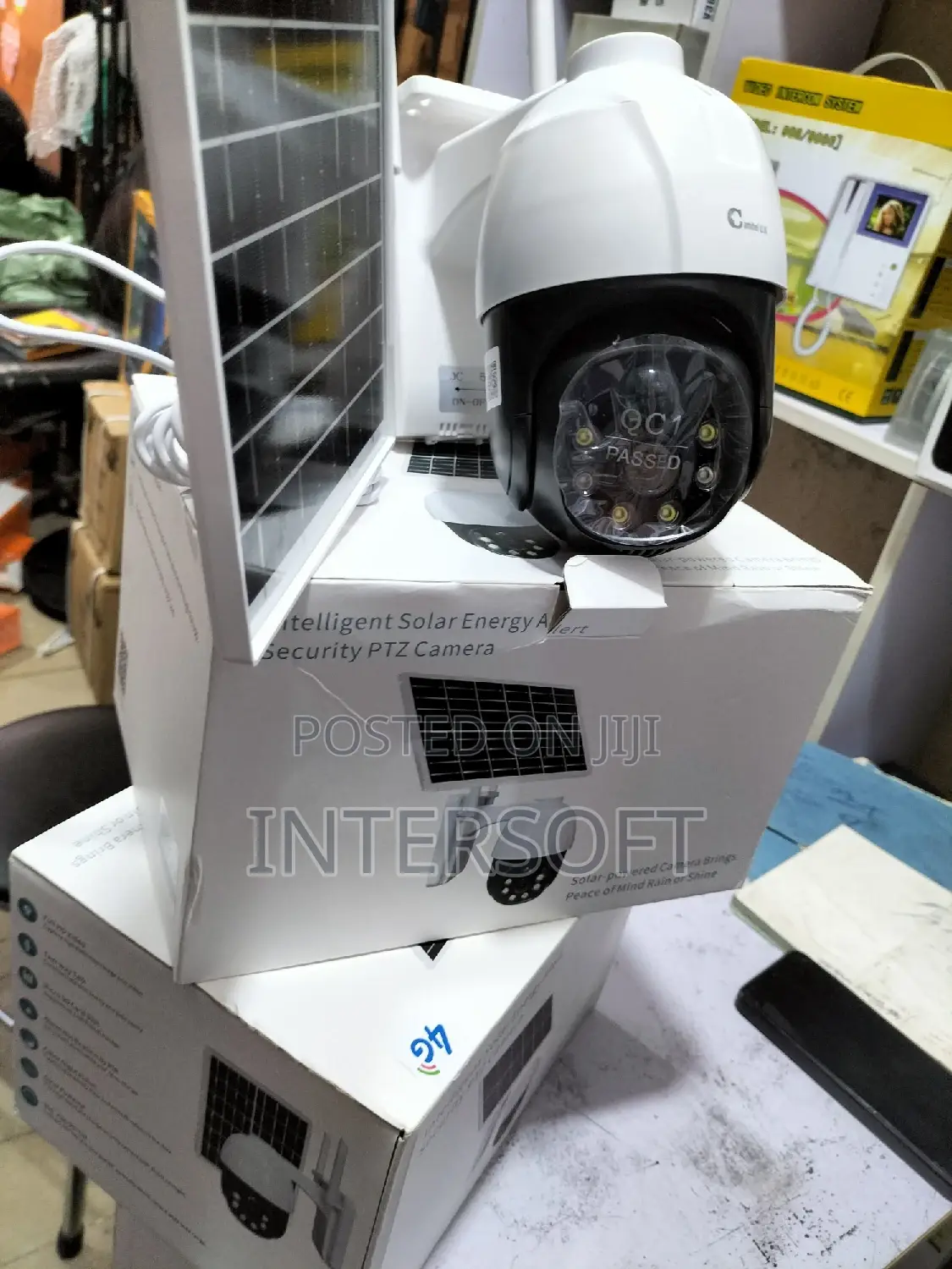 V380 Solar Power Cctv. PTZ 4g Solar Camera