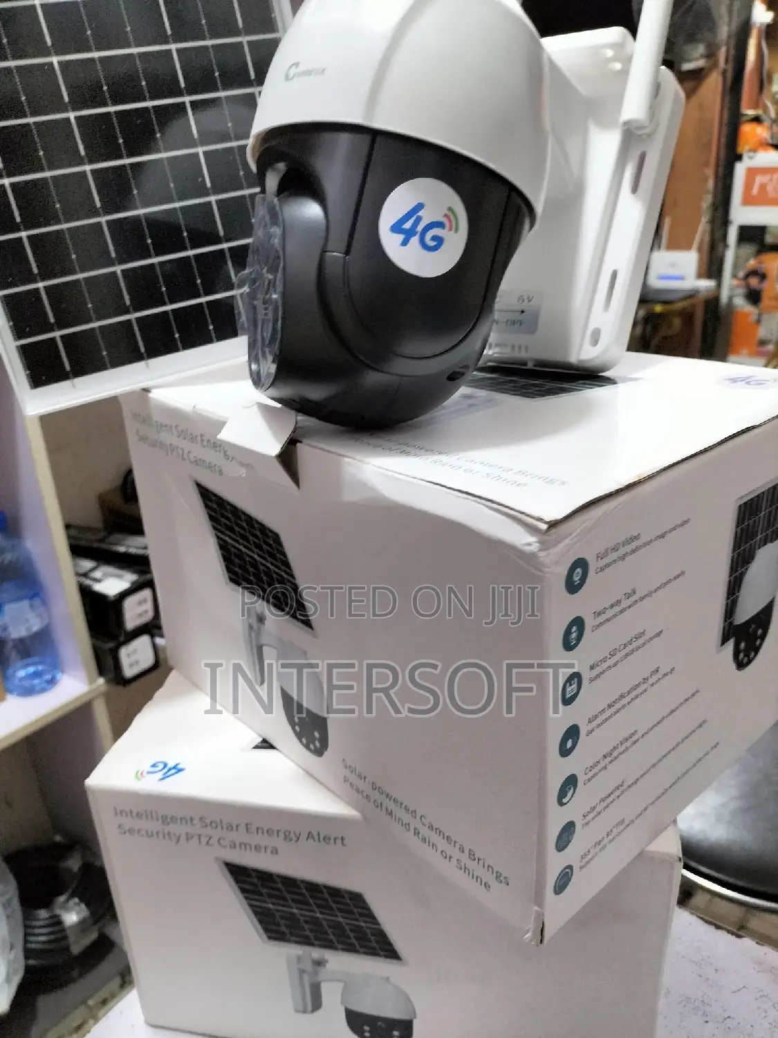 PTZ Solar Power 4g Sim Camera