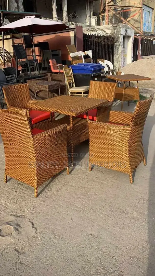 A Unique Quality Ratan Chairs and Table