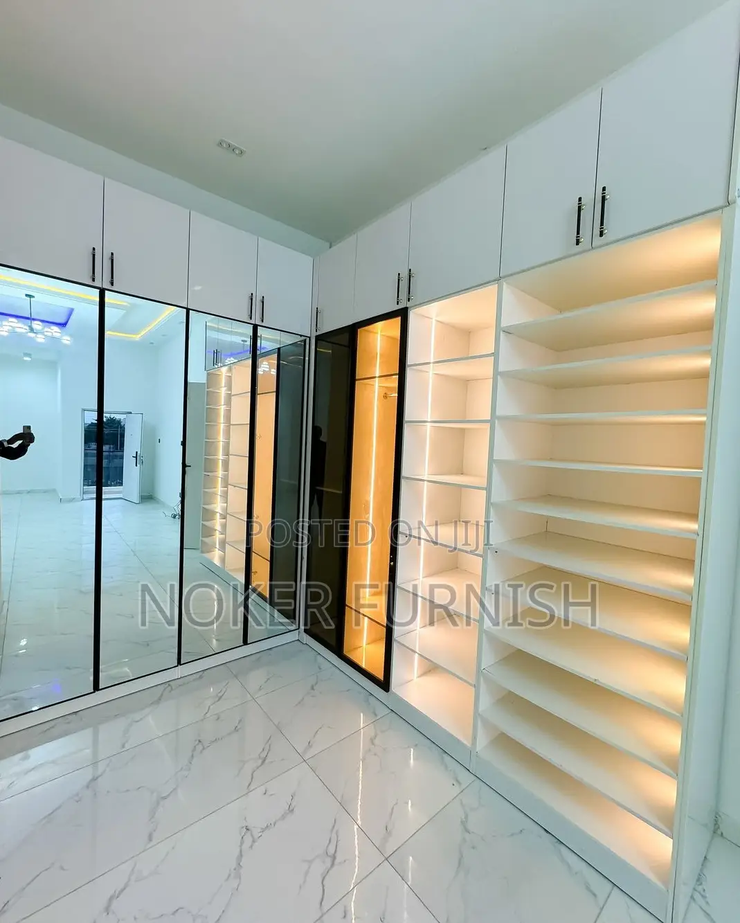 Closet Set System Wardrobe With LED Lights