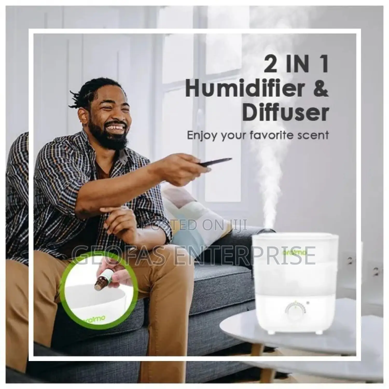 Oraimo Ultrasonic Authentic 2.5L 26db Silent Humidifier