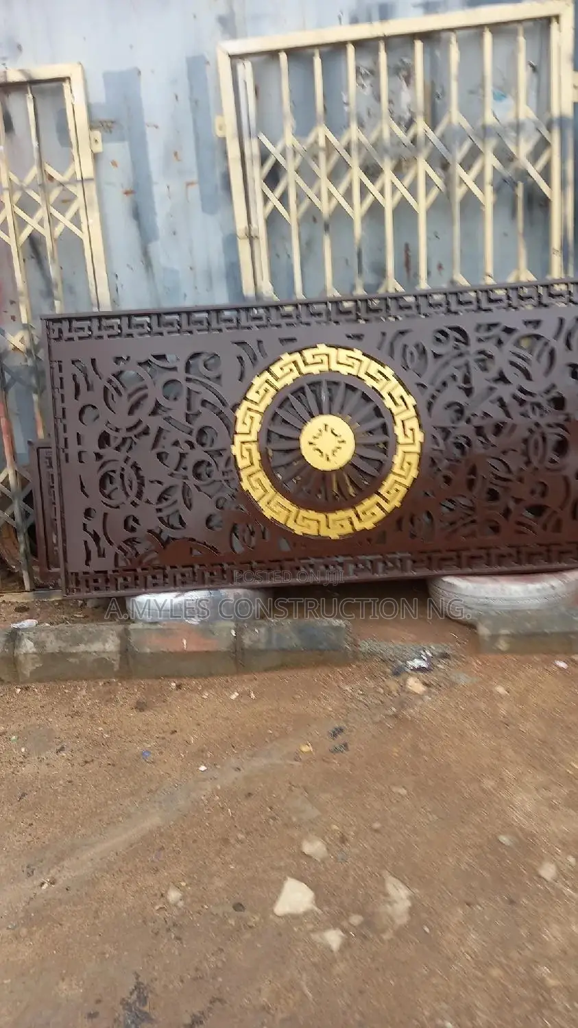 Laser Cut Gold Design