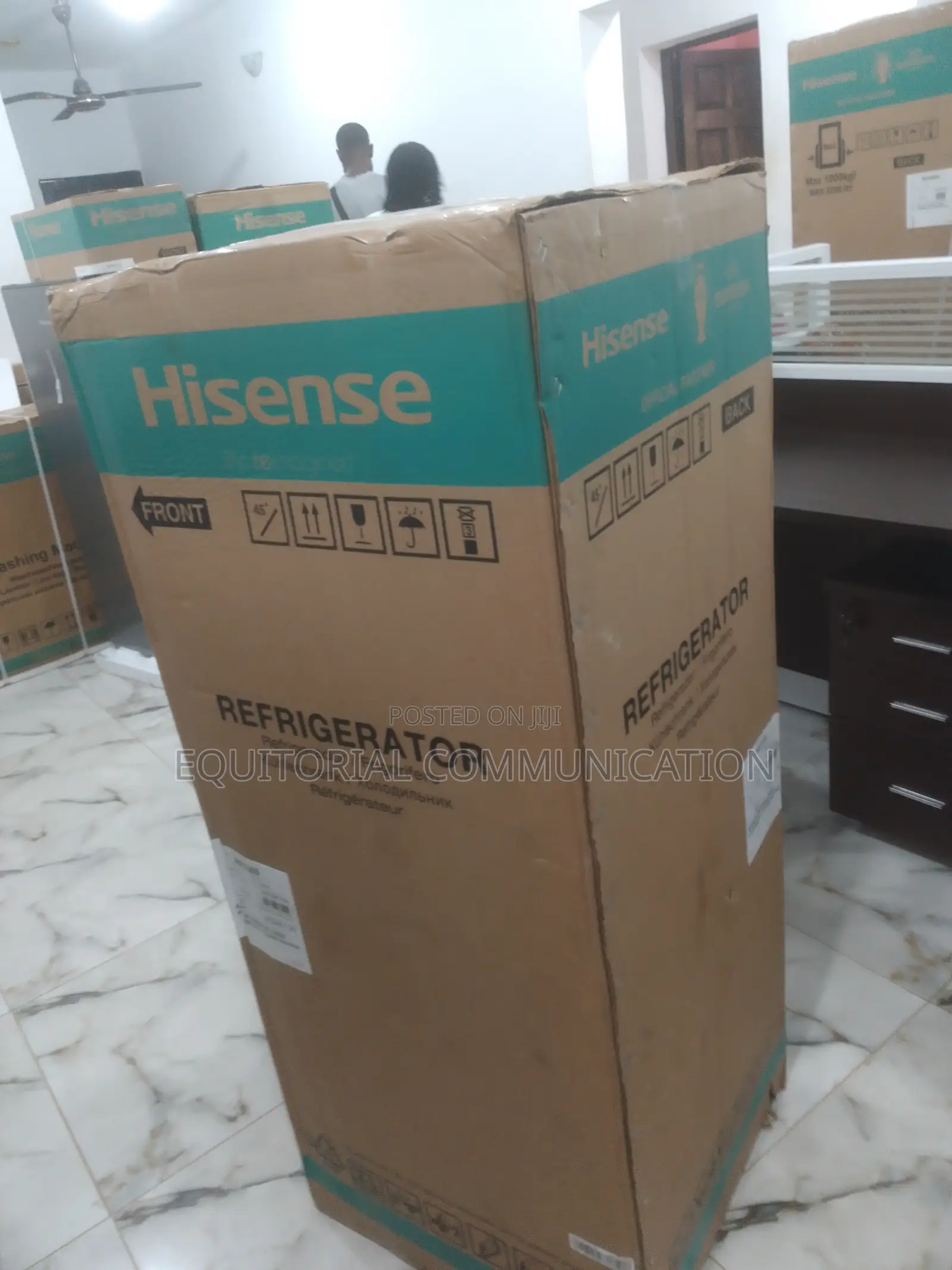 (Hisense Double Door Refrigerator Silver )