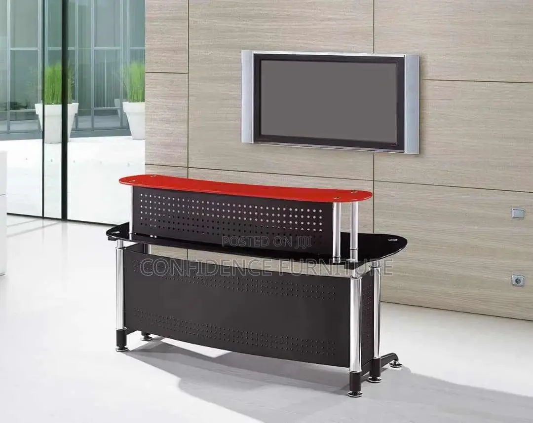 Office Receptionist Glass Table
