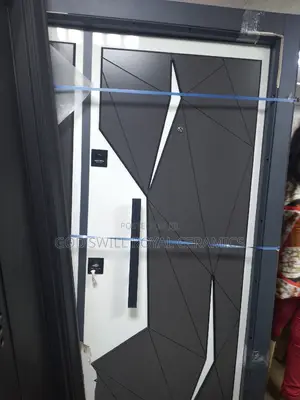 Black With Touch of White Luxury Door