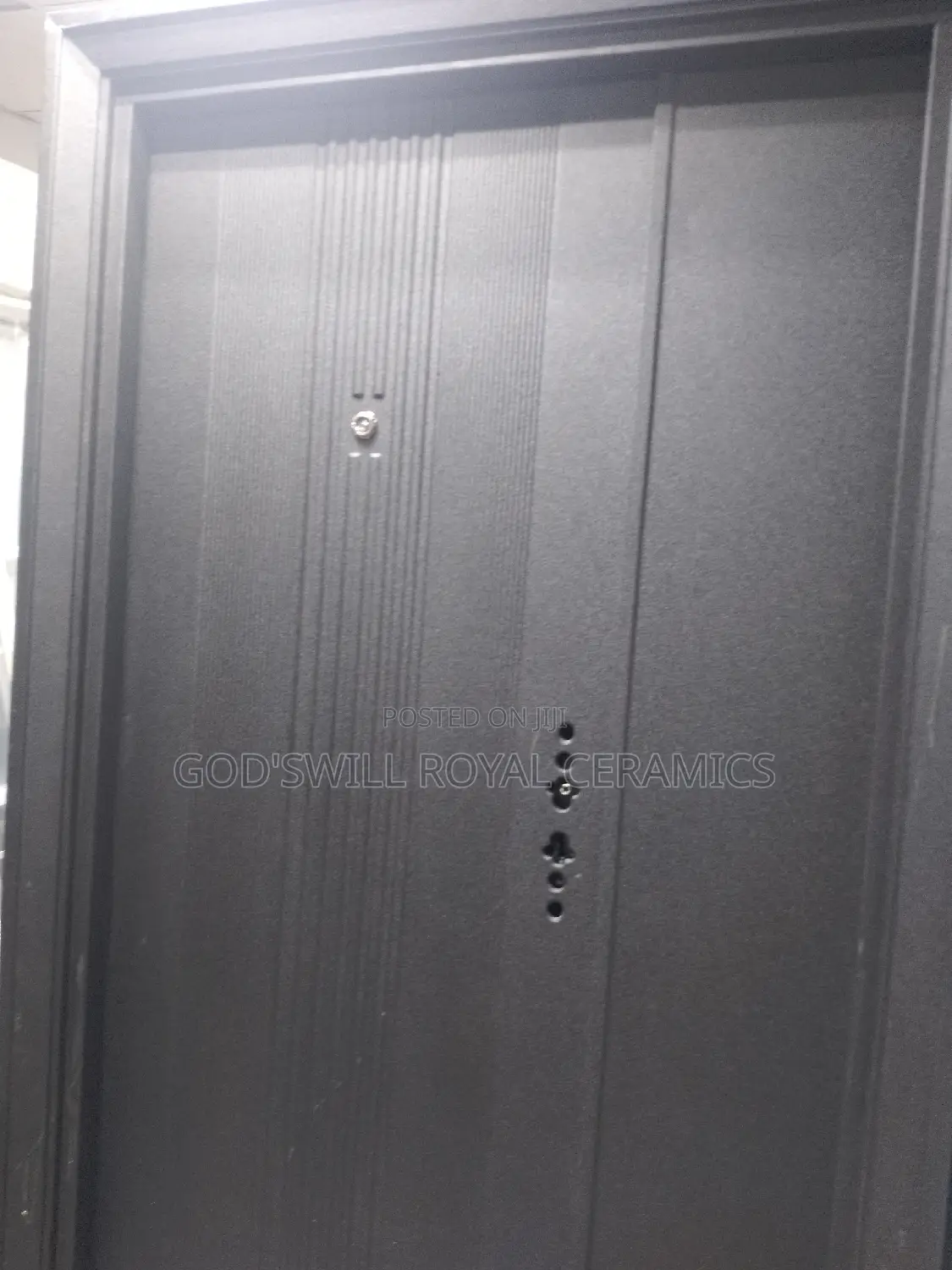 Plain Design Black Door