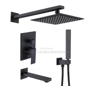 Matt Black Five [ 5 ]Ways Conduit Shower Mixer