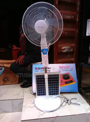 16inches Solar Rechargeable Standing Fan