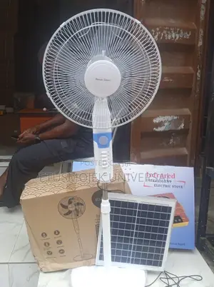 16inches Solar Rechargeable Standing Fan
