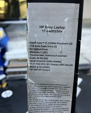New Laptop HP Envy 17 16GB Intel Core I7 SSD 1T