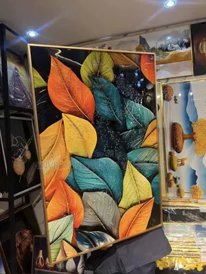 Luxury Crystal Wall Acrylic Painting/Stoned Art Frame 60by90