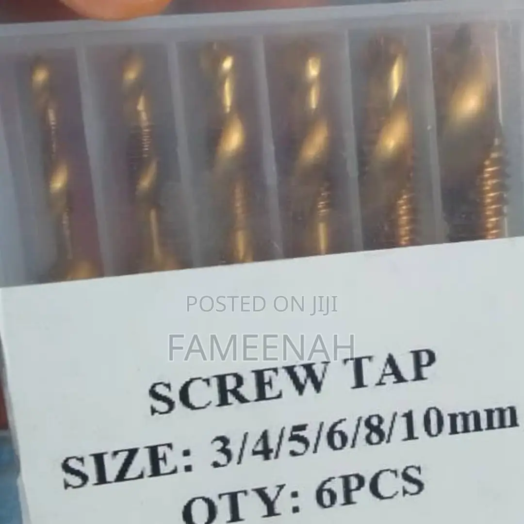 6pcs Combination Drill Screw/Thread Tap Bit