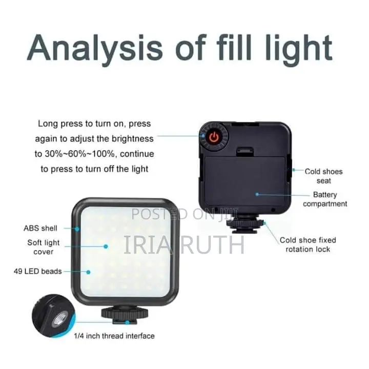 Led Lights, Tripods of Different Sizes