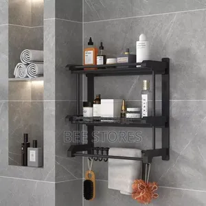 2 Layers Multipurpose Bathroom Storage Rack