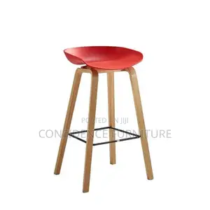 Long Wooden Bar Stool