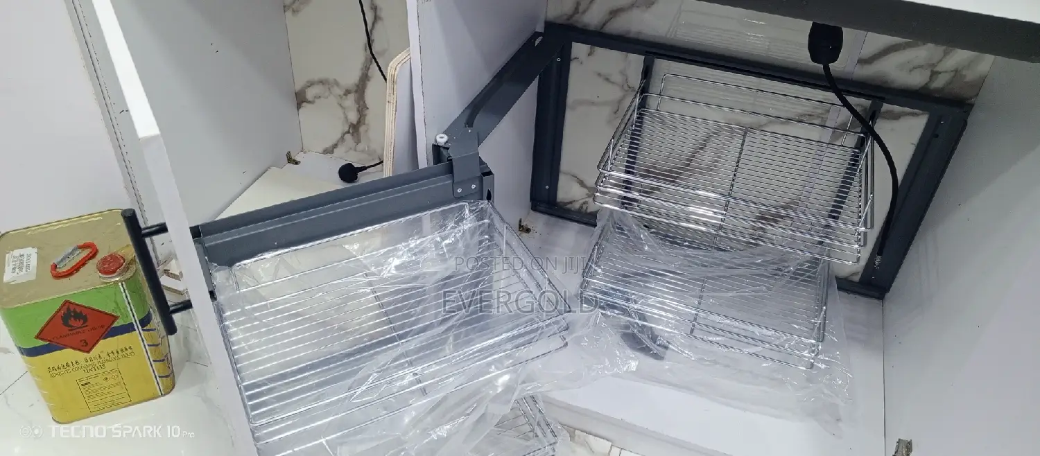 In Built Cabinet Magic Corner With Complete Accessories