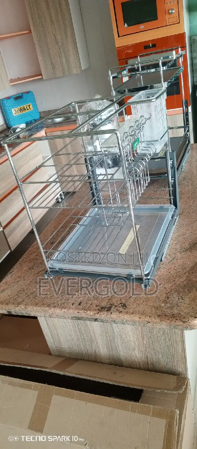 Cabinet Drawer Spice Rack Available With Complete Accessorie
