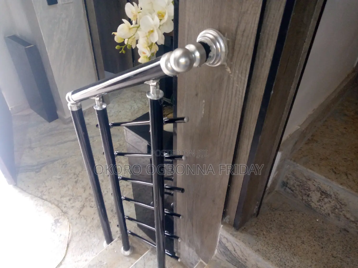 Silver Colored Handrail